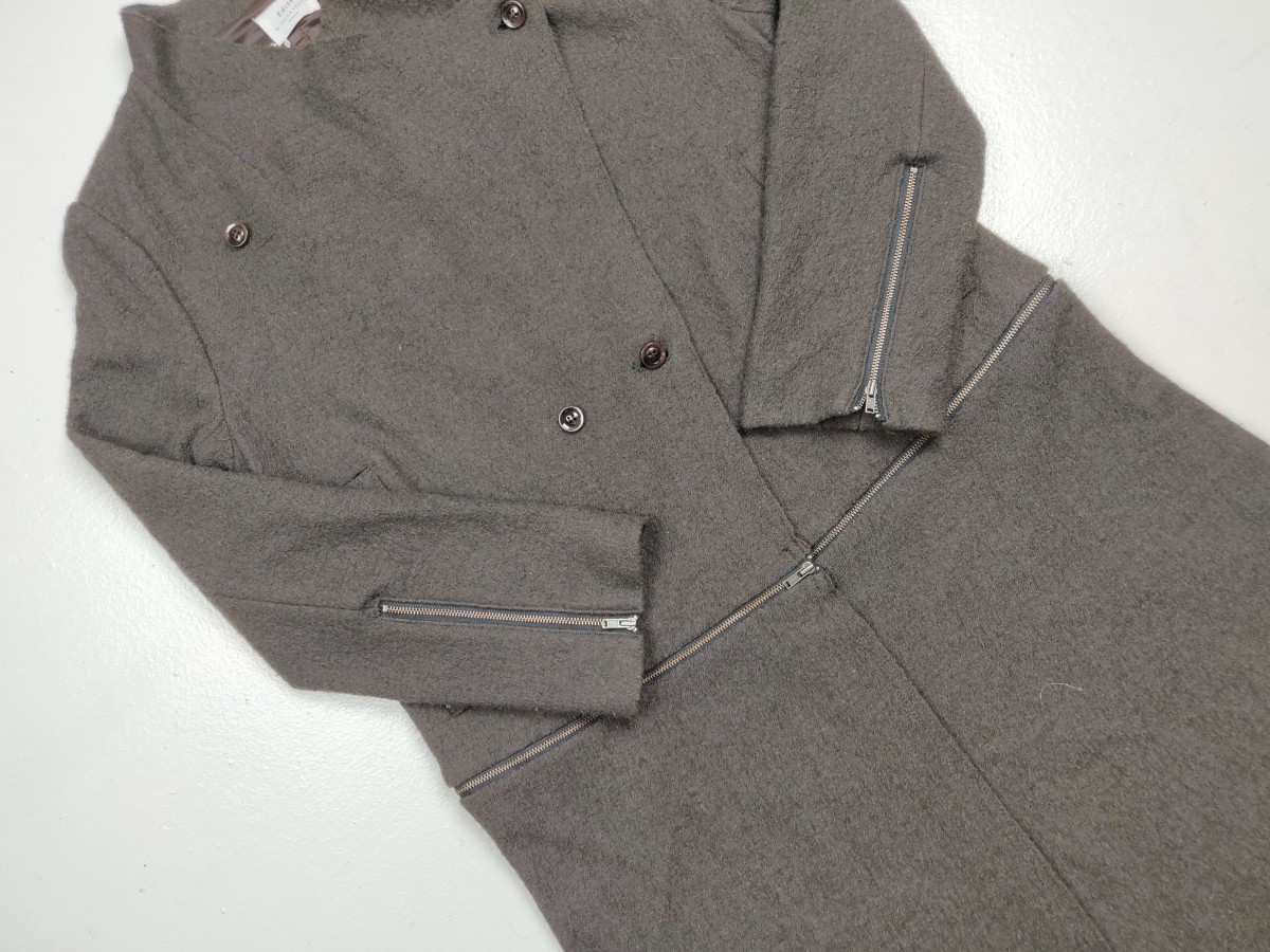 Archival Clothing - Editt by Yecca Vecca Zipper Rayon Coat Long Jacket - 3