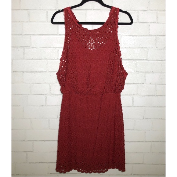 Free People Crochet Layered Mini Dress - 2