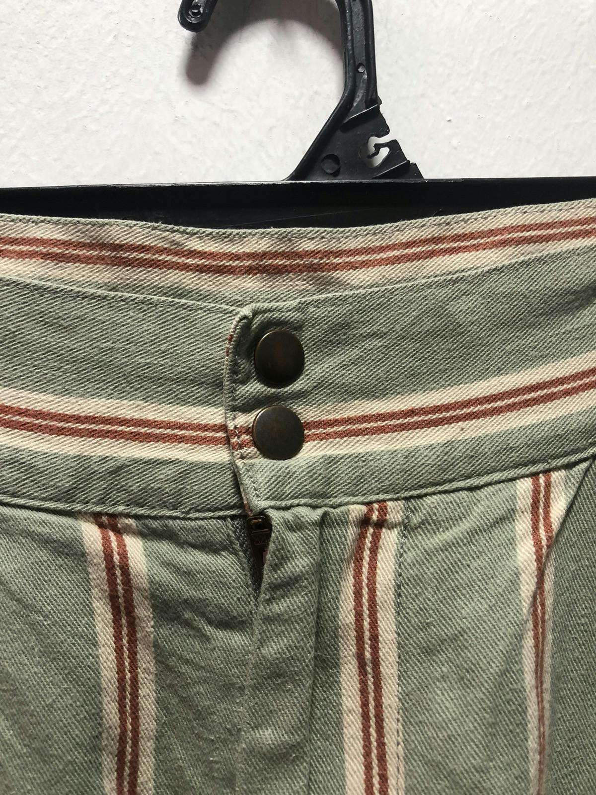 KAPITAL Pants Stripe Japan Blouse Side Buckle - 4