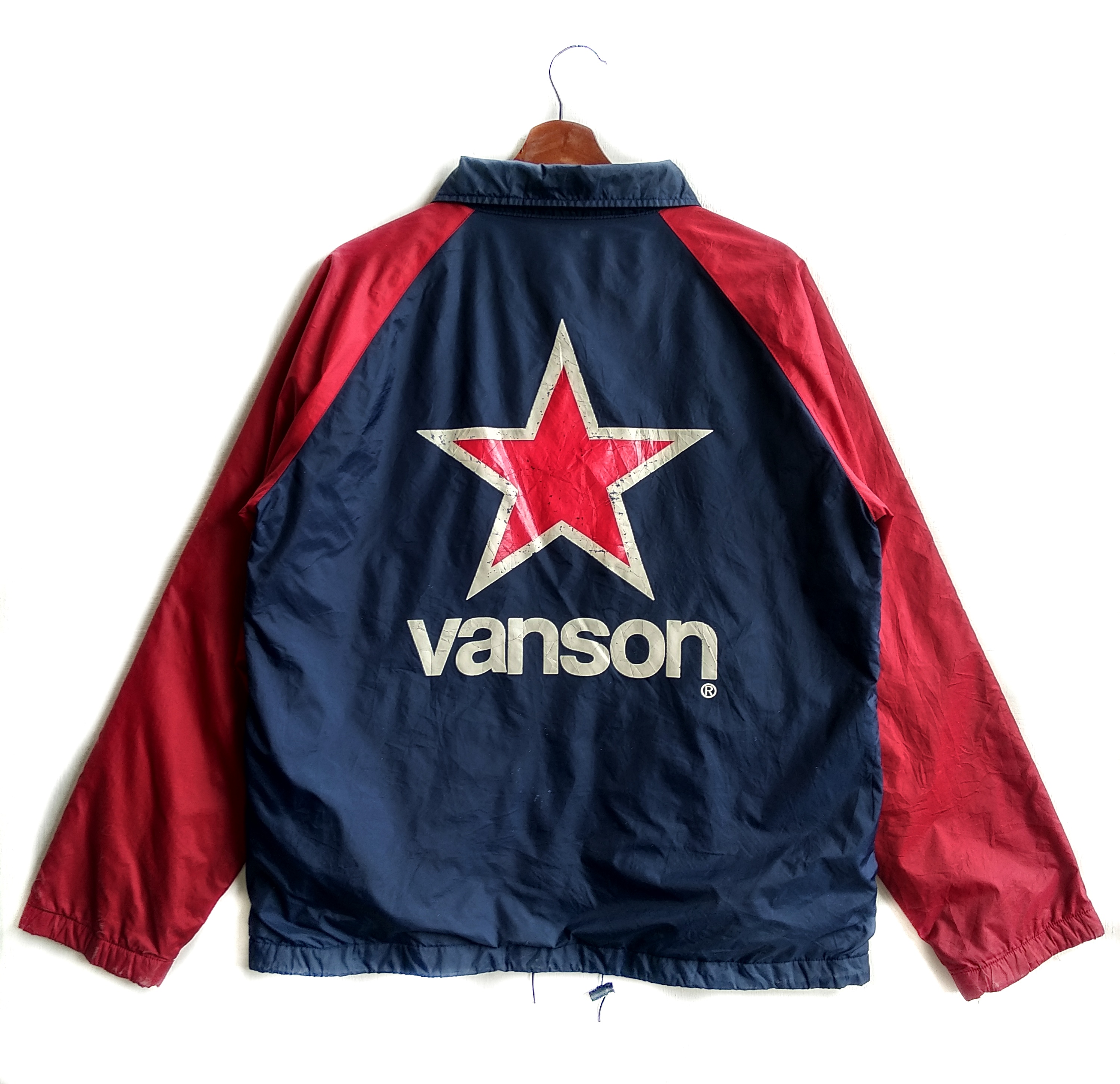 Vintage - Vintage Vanson Leather Racing Windbreaker Jacket - 3