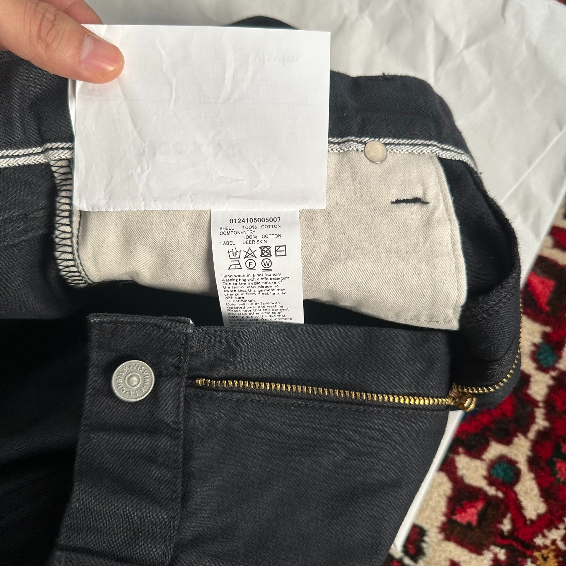 Visvim 24AW 19OW CMYK BLACK W36 L30 jeans - 6