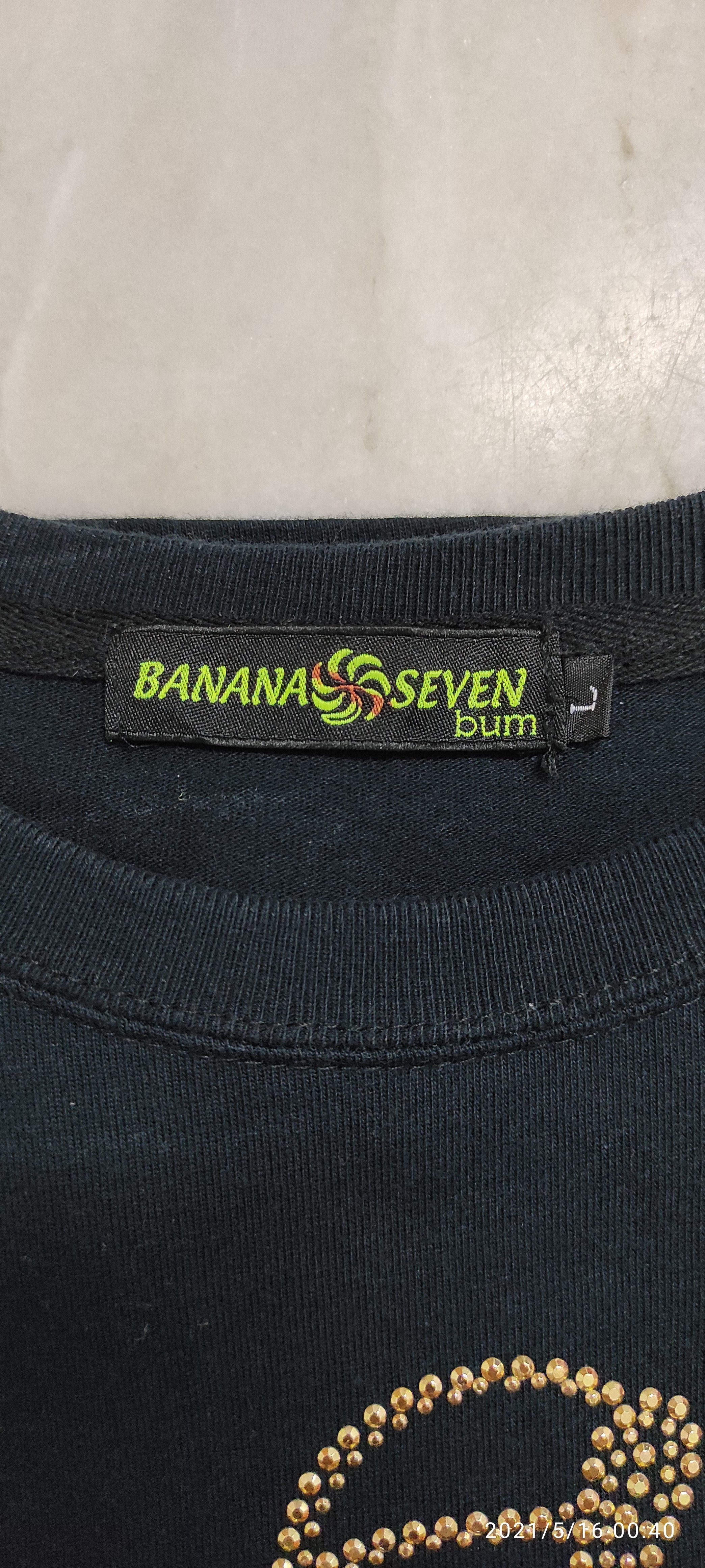 Japanese Brand - BANANA SEVEN with multi embroidered and rhinestone sequin shirt - 3