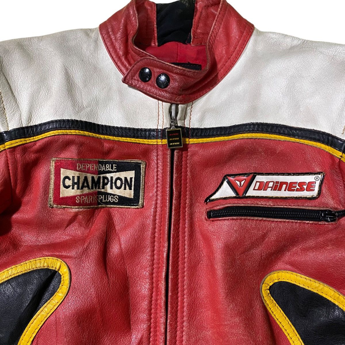 Vintage 80s Dainese Overall Riding Suit Class Leather - 7