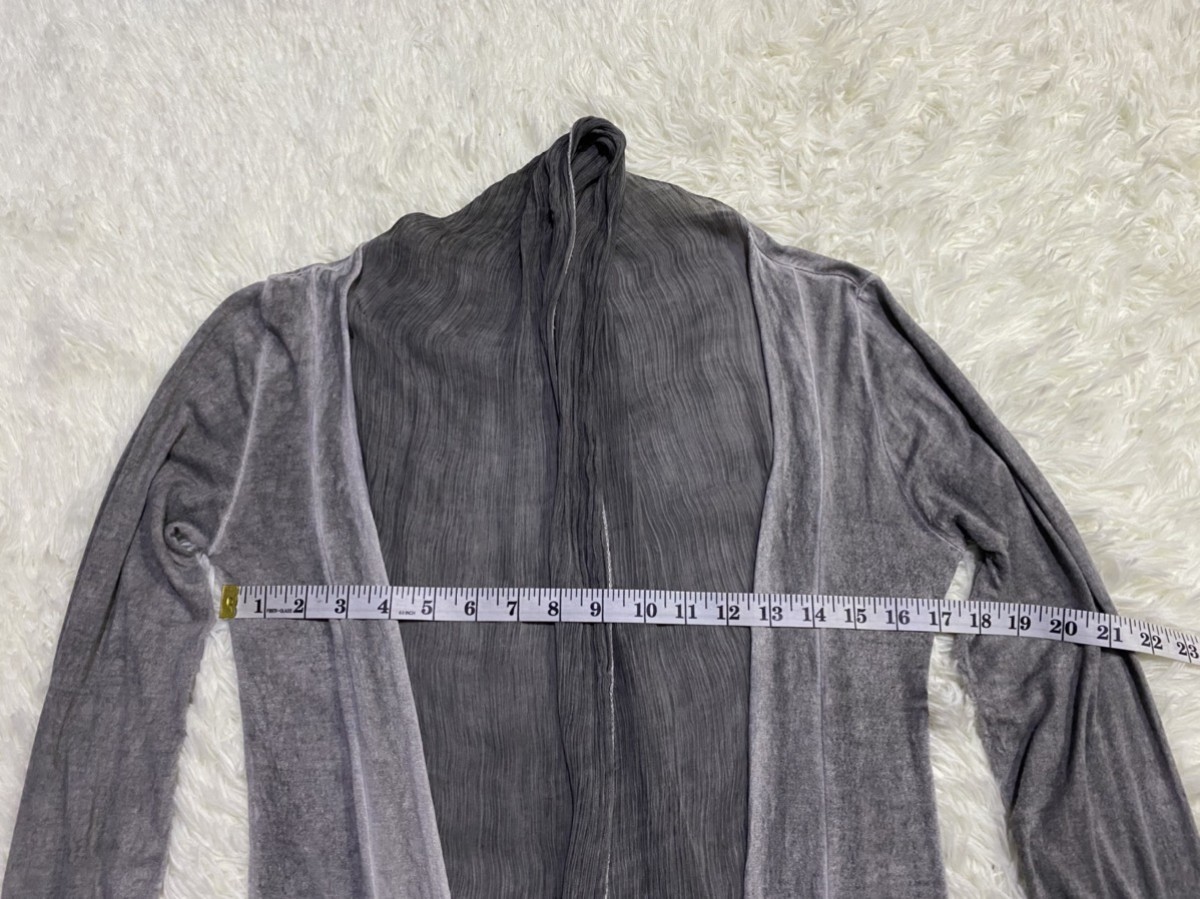 Cardigan - Silk Cotton Shawl Cardigan Made in Italy - 11