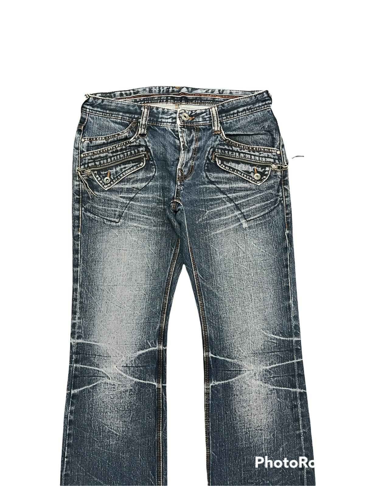 Distressed Japan Blue Flare by Nicole Club For Men Denim - 3