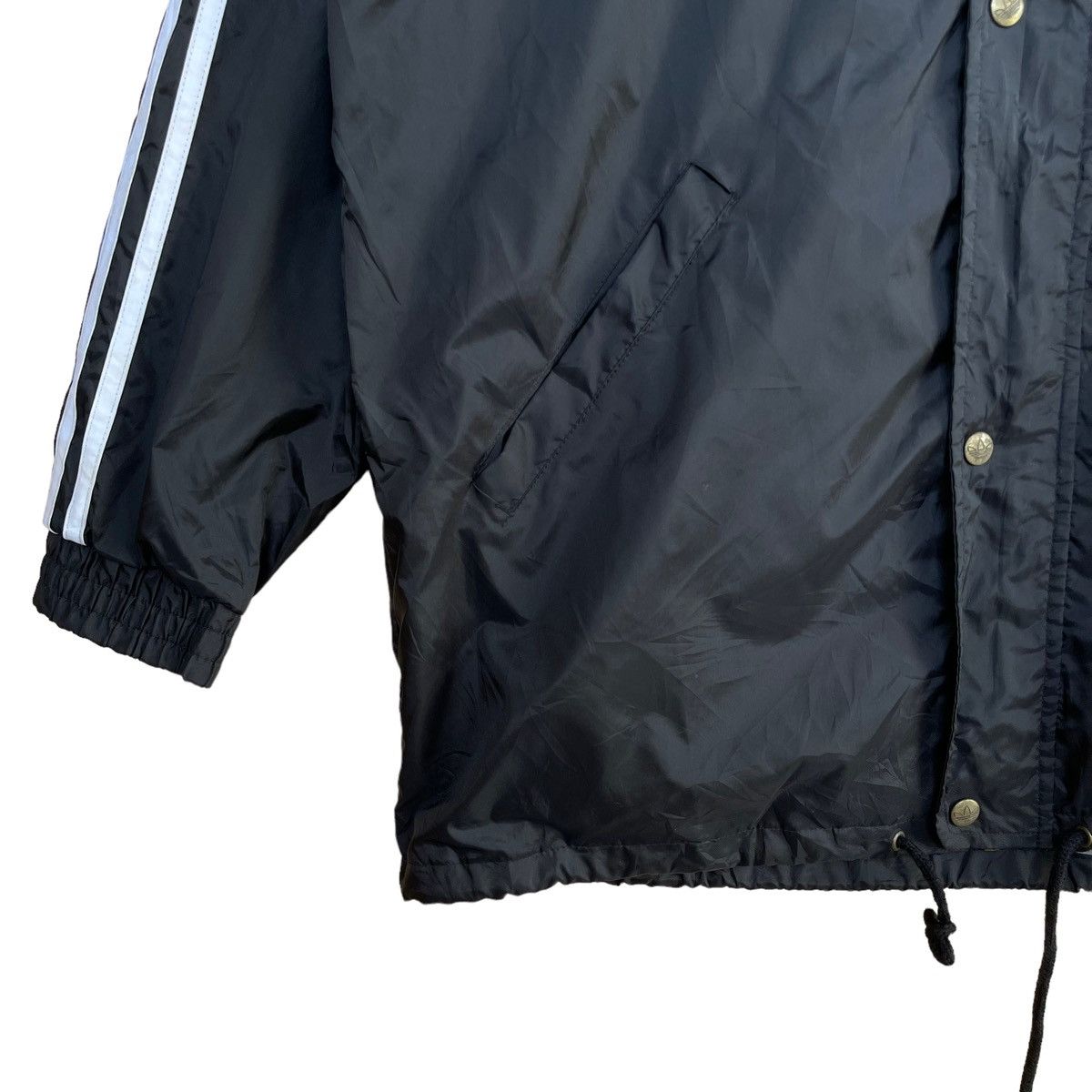 Adidas coach long coat small logo jacket - 7