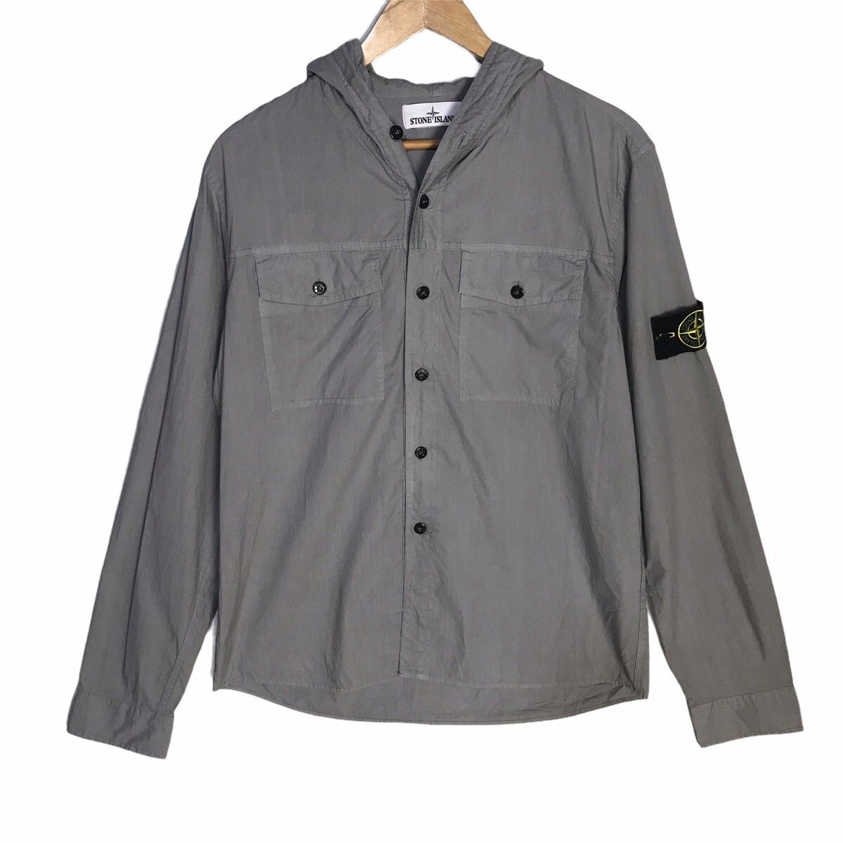 Stone island spring summer 2014 hooded button up shirt - 1