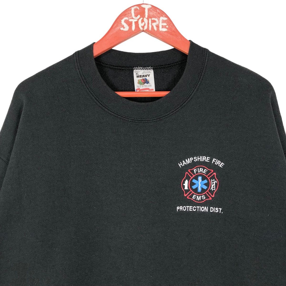 Vintage - 90s Hampshire Fire Protection Crewneck Sweatshirts - 3