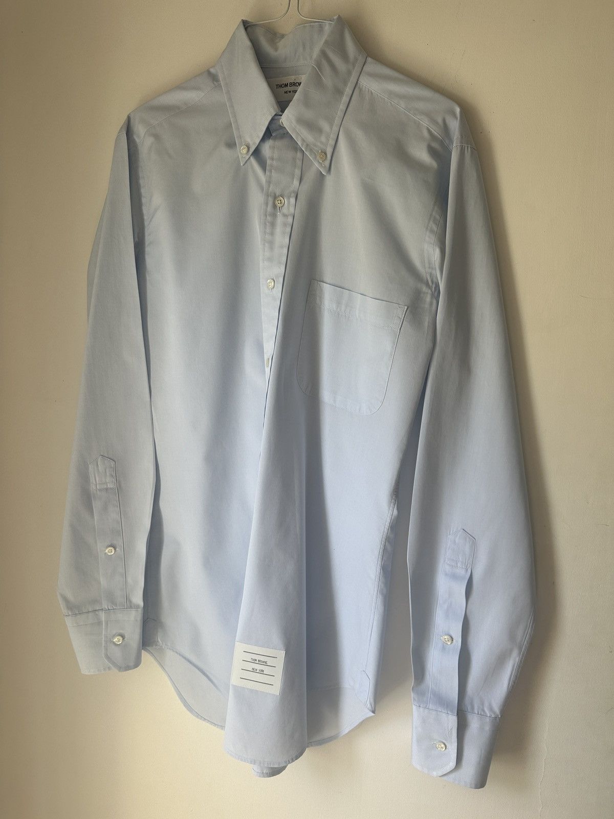 Thom Browne Light Blue Dress Shirt Size 1 - 1