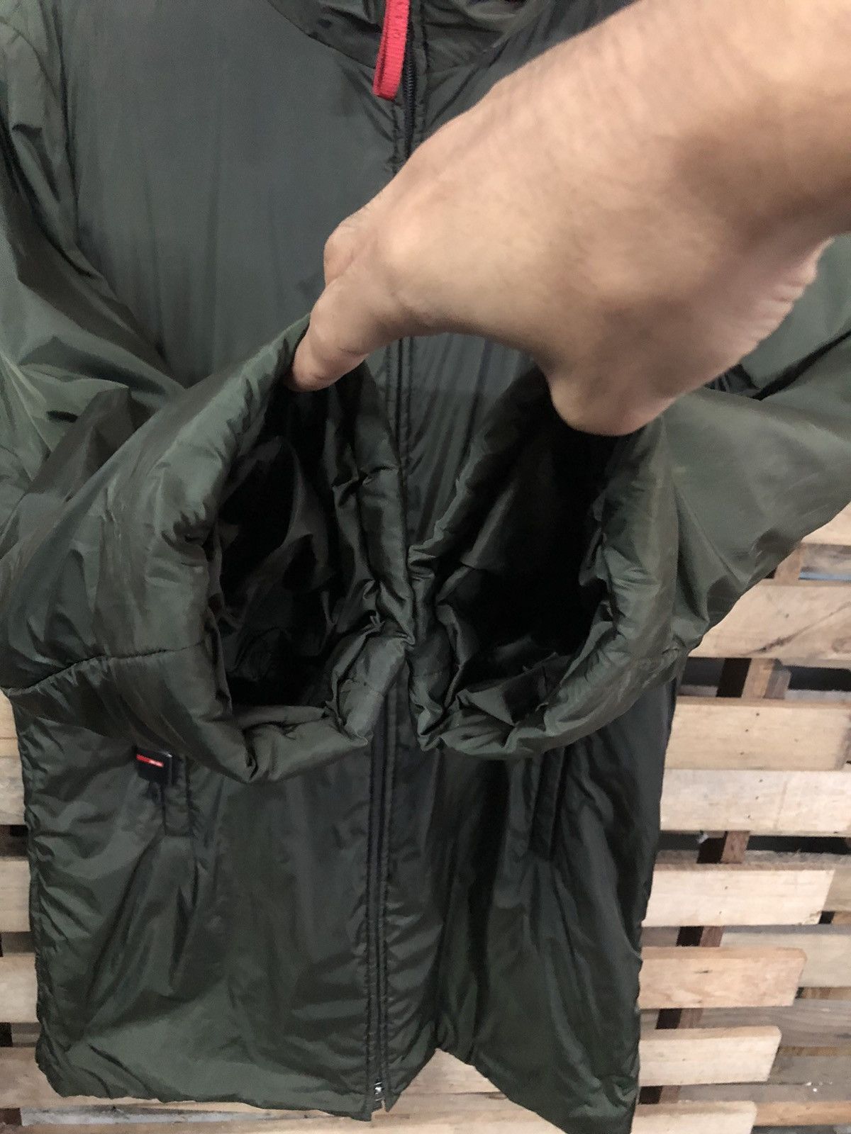 Prada Lightweight Nylon Padded Hooded Long Jacket - 8