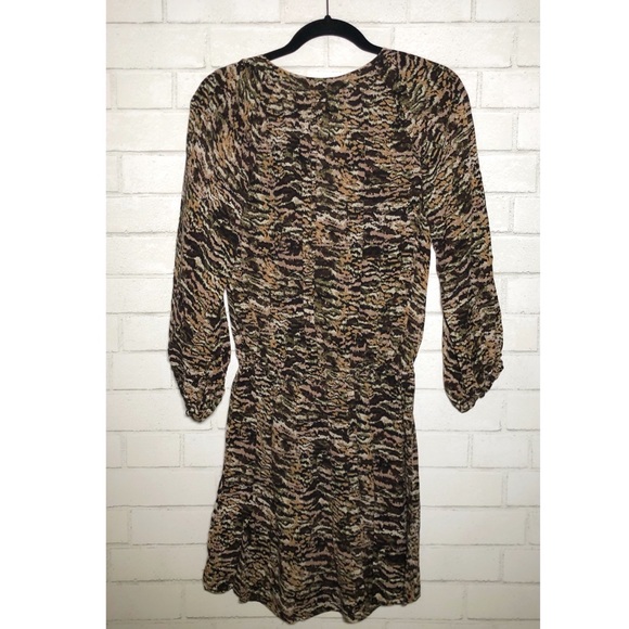 Joie Molly Abstract Animal Print Silk Dress - 8