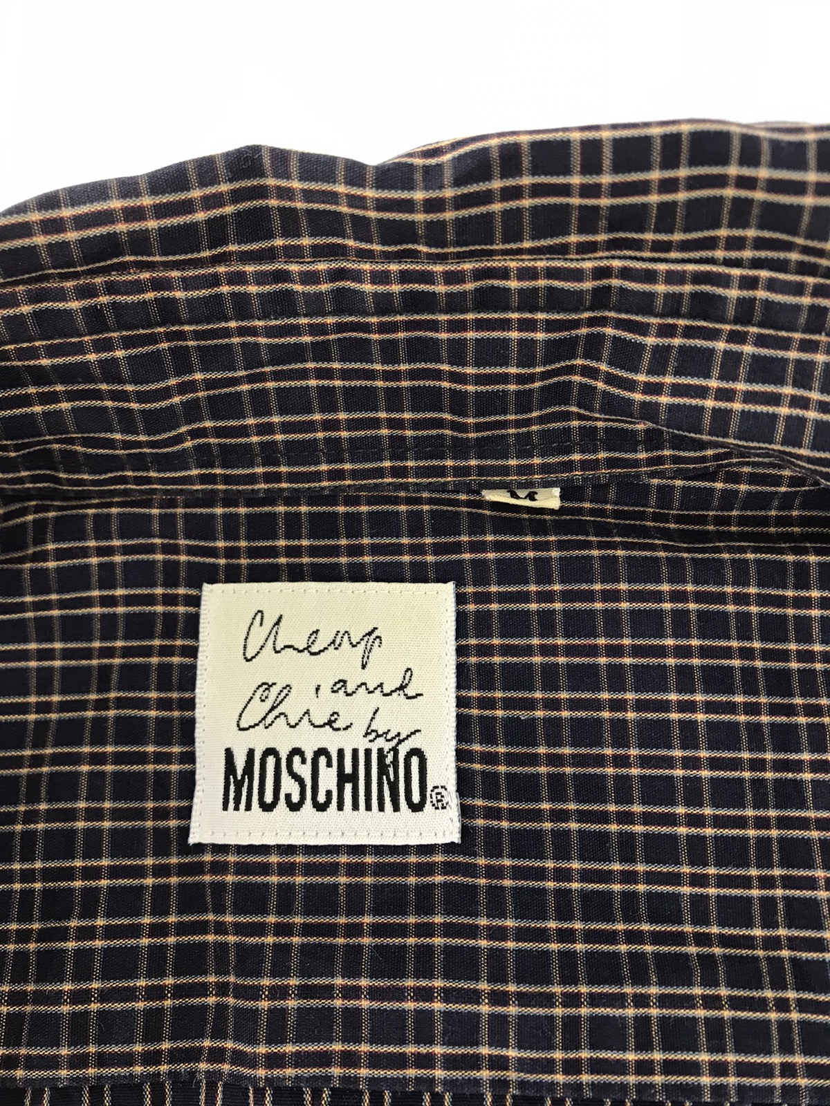 Cheng And Chie Moschino Shirt Single Pocket Striped Checked - 6