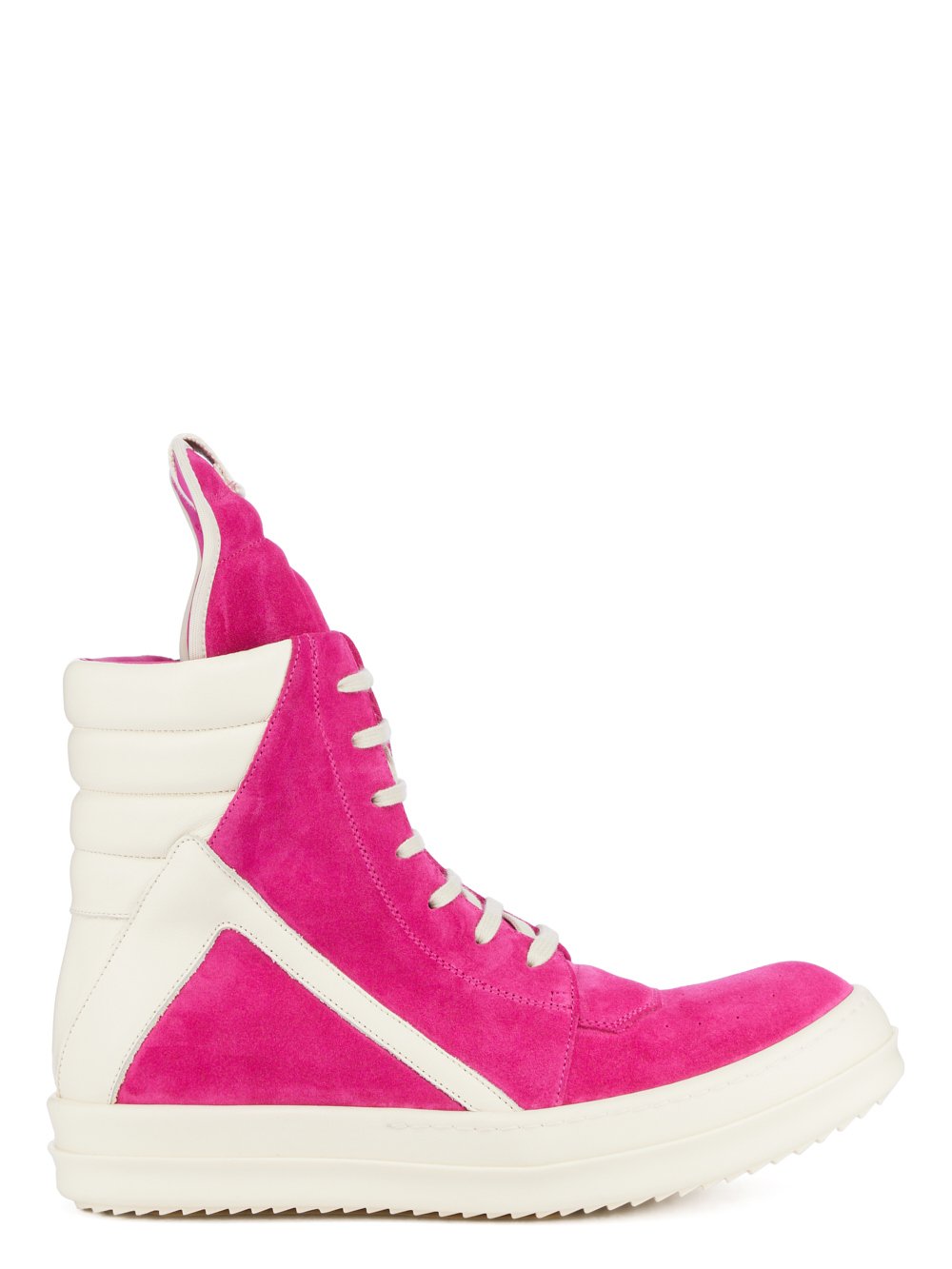 BNWT SS23 RICK OWENS "EDFU" HOT PINK GEOBASKET 46 - 1