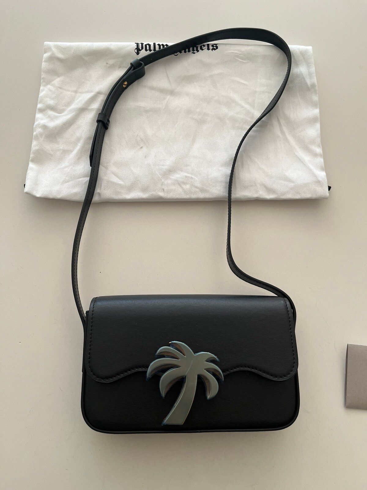 NWT - Palm Angels Leather Palm tree Bag - 1