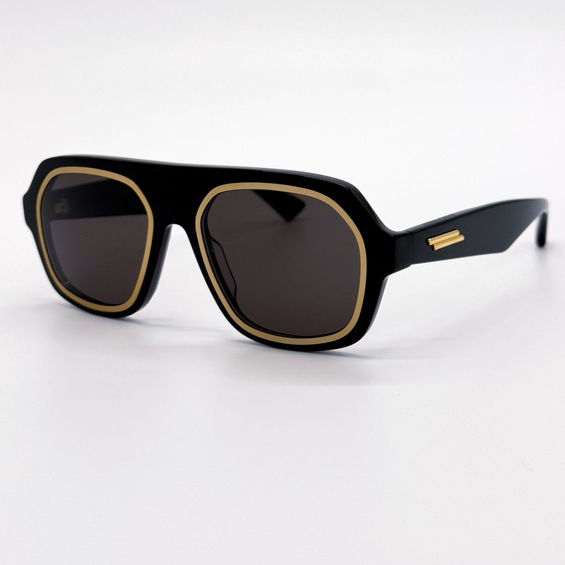 NEW BOTTEGA VENETA SUNGLASSES BV1217S 001 WOMEN BLACK - 1