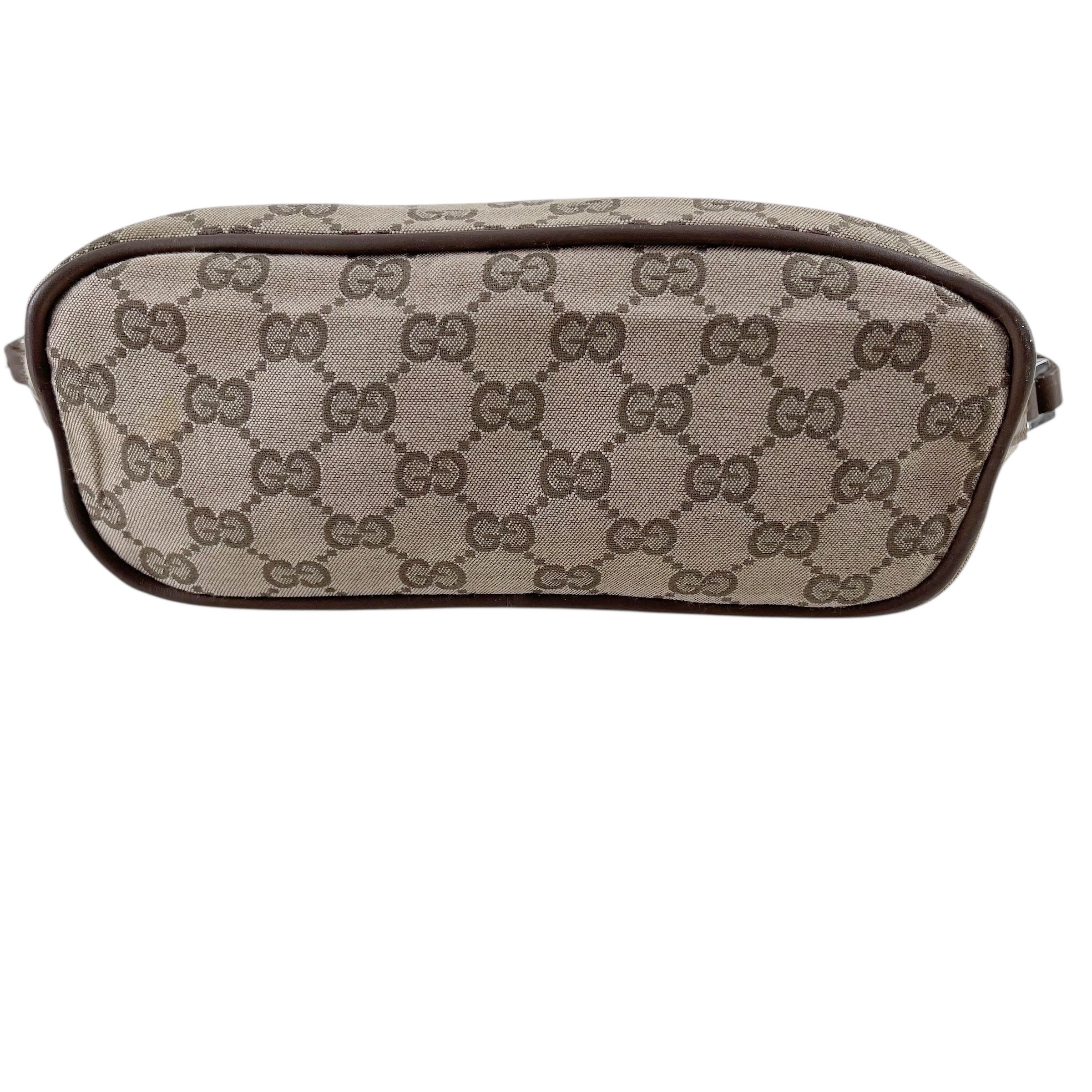 Gucci GG Canvas Boat Baguette Leather Trim - 8