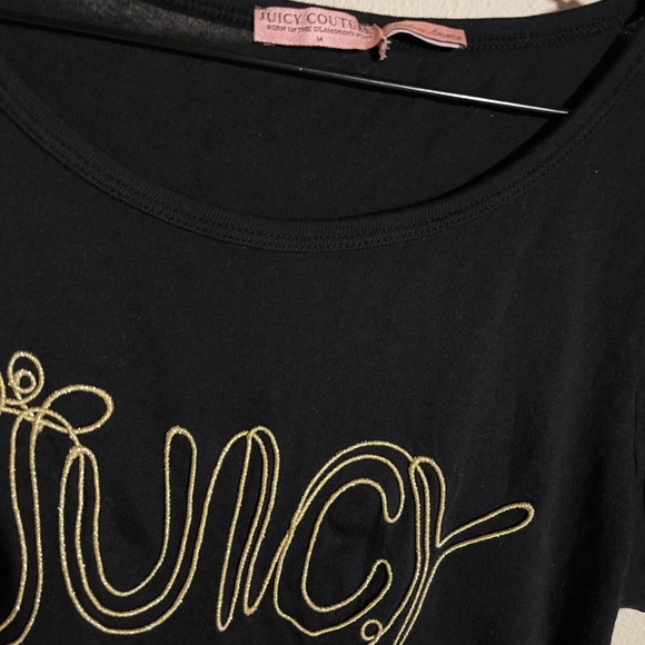 Juicy Couture VTG Y2K Gold Bling Made In America Tee NWOT - 3