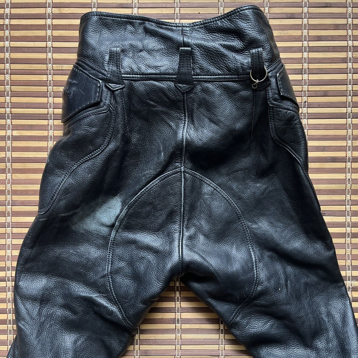 Vintage 1990s Kadoya Leather Racing Bikers Pants Japan - 25