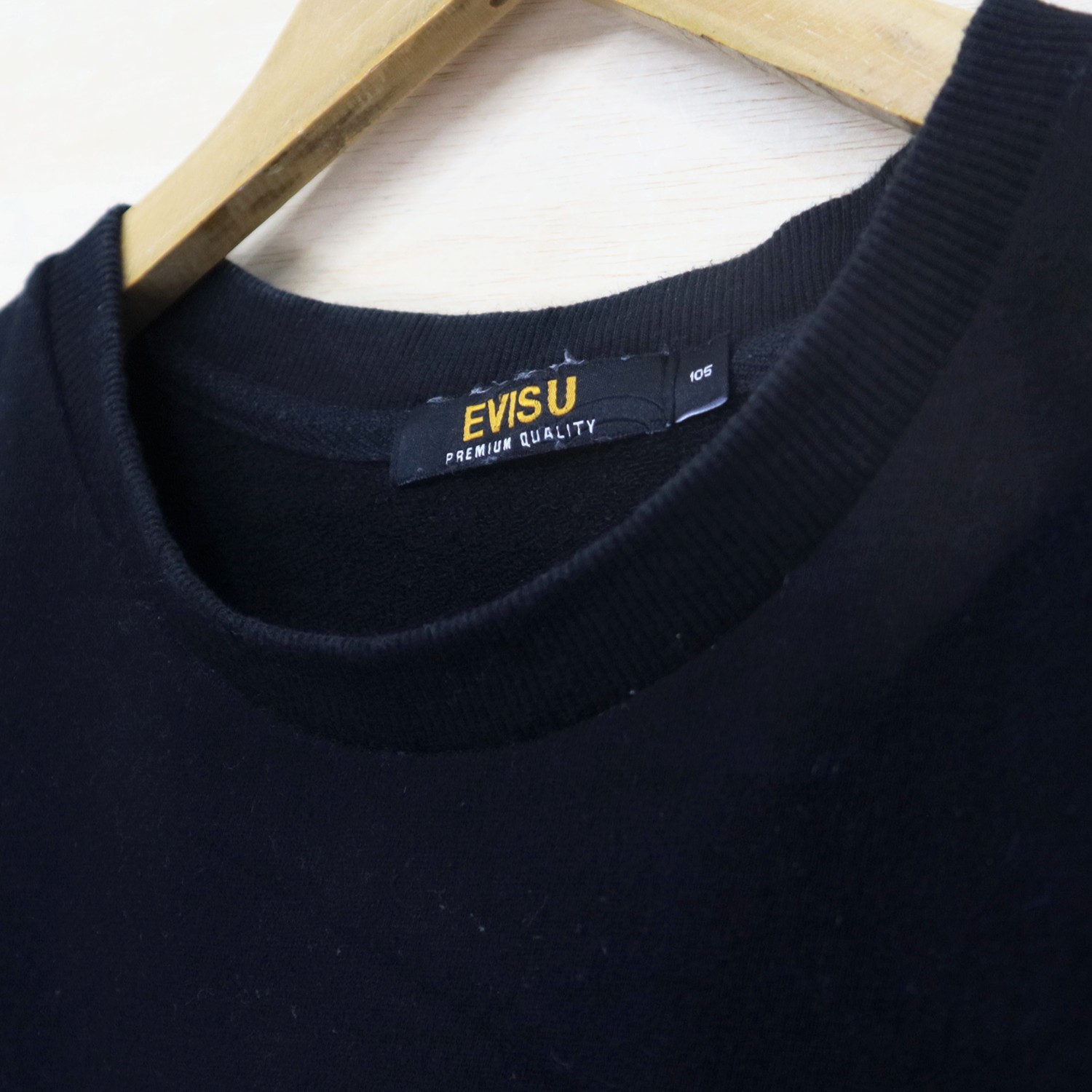 Vintage 90s EVISU Genuine Remarkable Holographic Big Logo Sweater Sweatshirt Pullover Jumper - 6