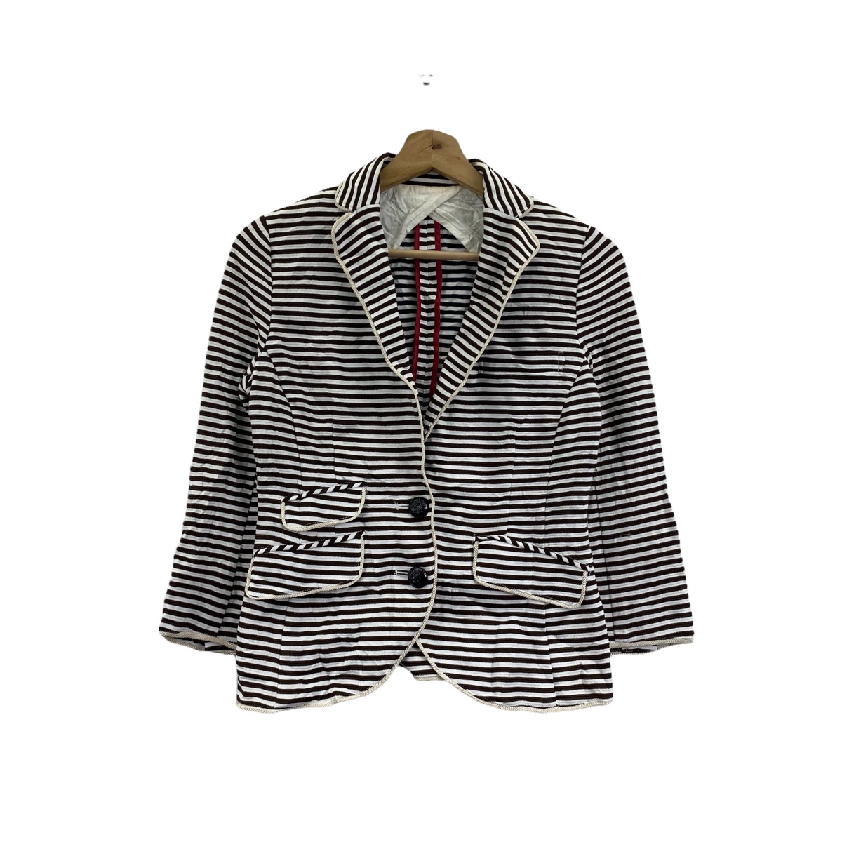 Vintage - Vtg DOUBLE STANDARD CLOTHING Striped Cardigan Jacket - 1