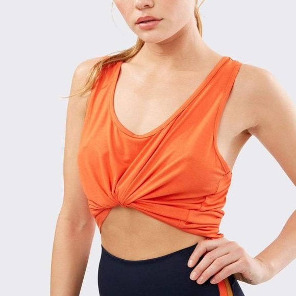 Splits59 Etta Tank Top in Orange - 4