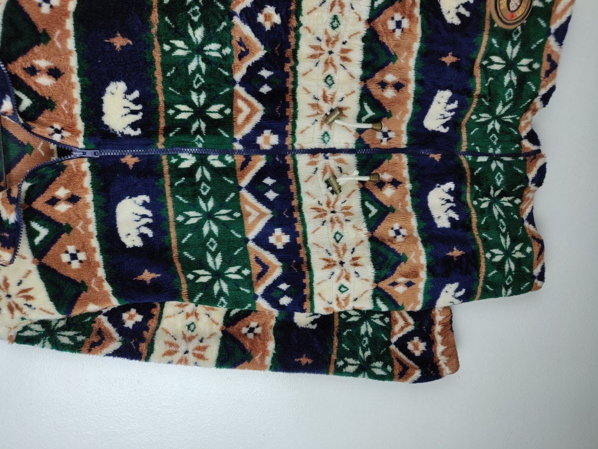 Canadian Sweater - Final Drop! Vintage Canadian Polar Bear Fleece Jacket - 6