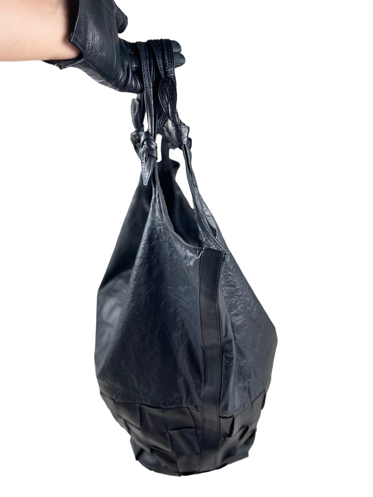 Jil Sander Hobo Leather Bag Bottom Woven - 5