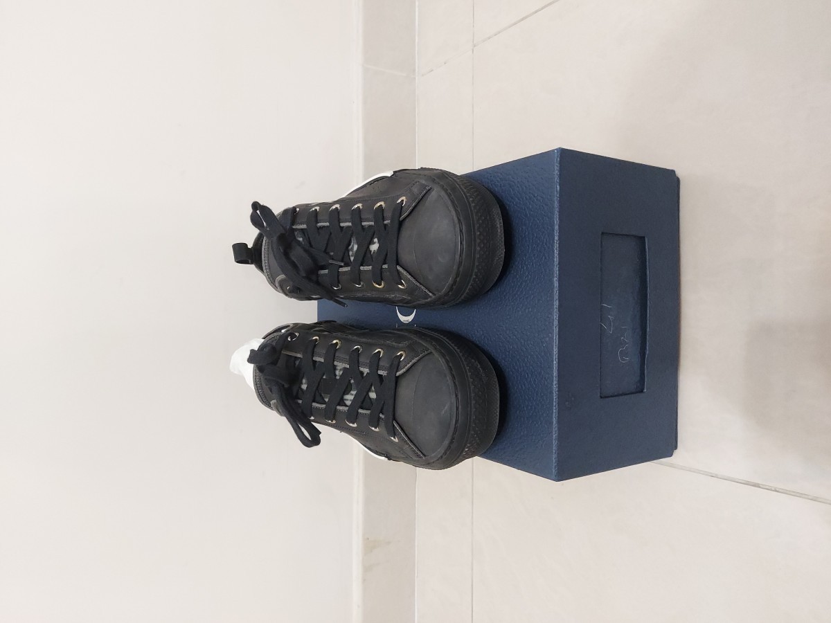 Black B23 Oblique Low Sneakers - 2