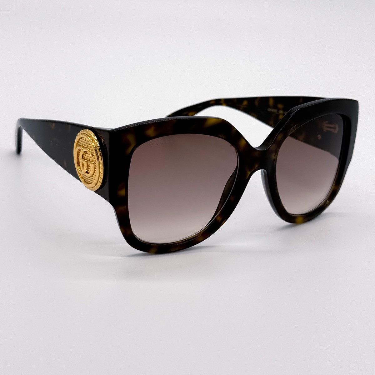 NEW GUCCI GG1407S 003 HAVANA BROWN WOMEN SQUARE SUNGLASSES - 6