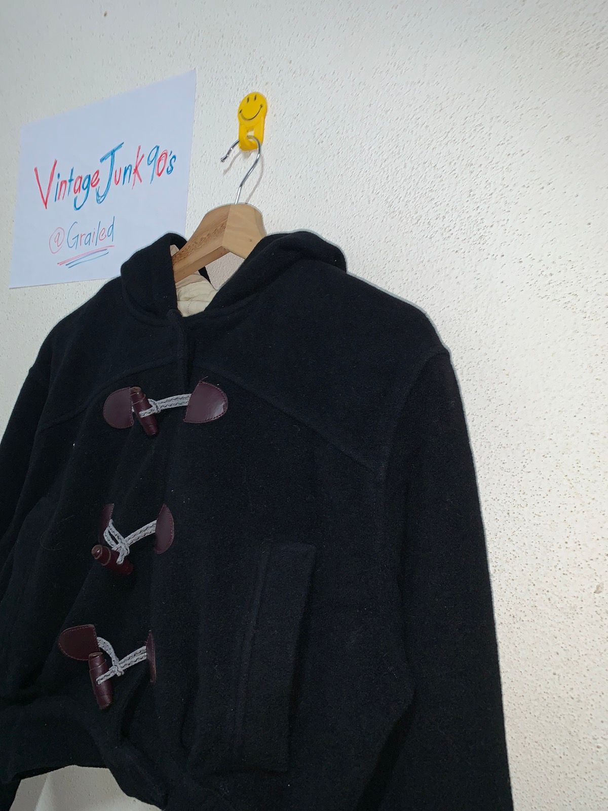 Vintage Sisley Crop Top hoodies jacket wool - 2