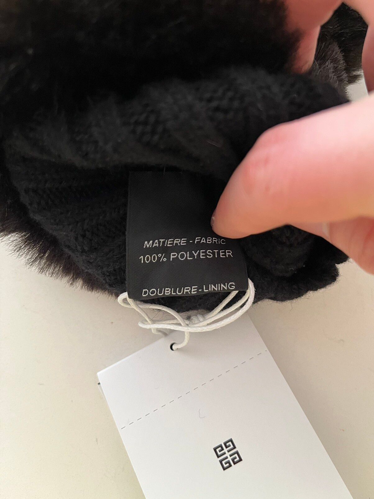 NWT - Givenchy Faux Fur Mittens - 8