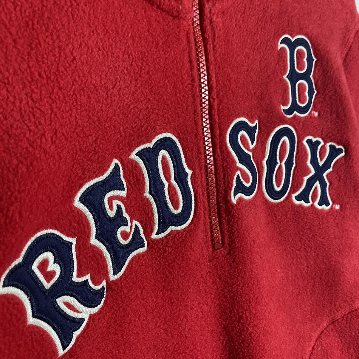 MLB - Vintage Red Sox Boston Fleece Half Zip - 6