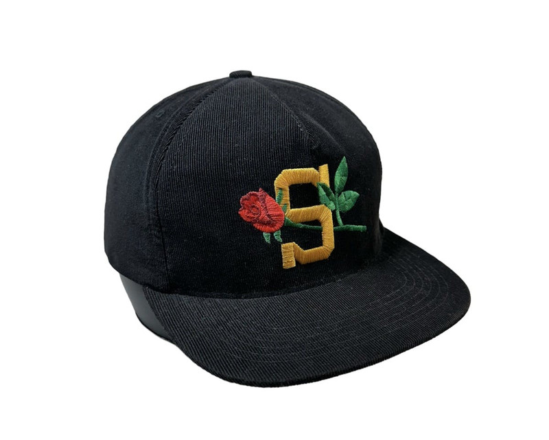Supreme シュプリーム Roses Cord 5 Panel Cap Supreme Supreme Rose 5 Panel Black Snapback SS15
