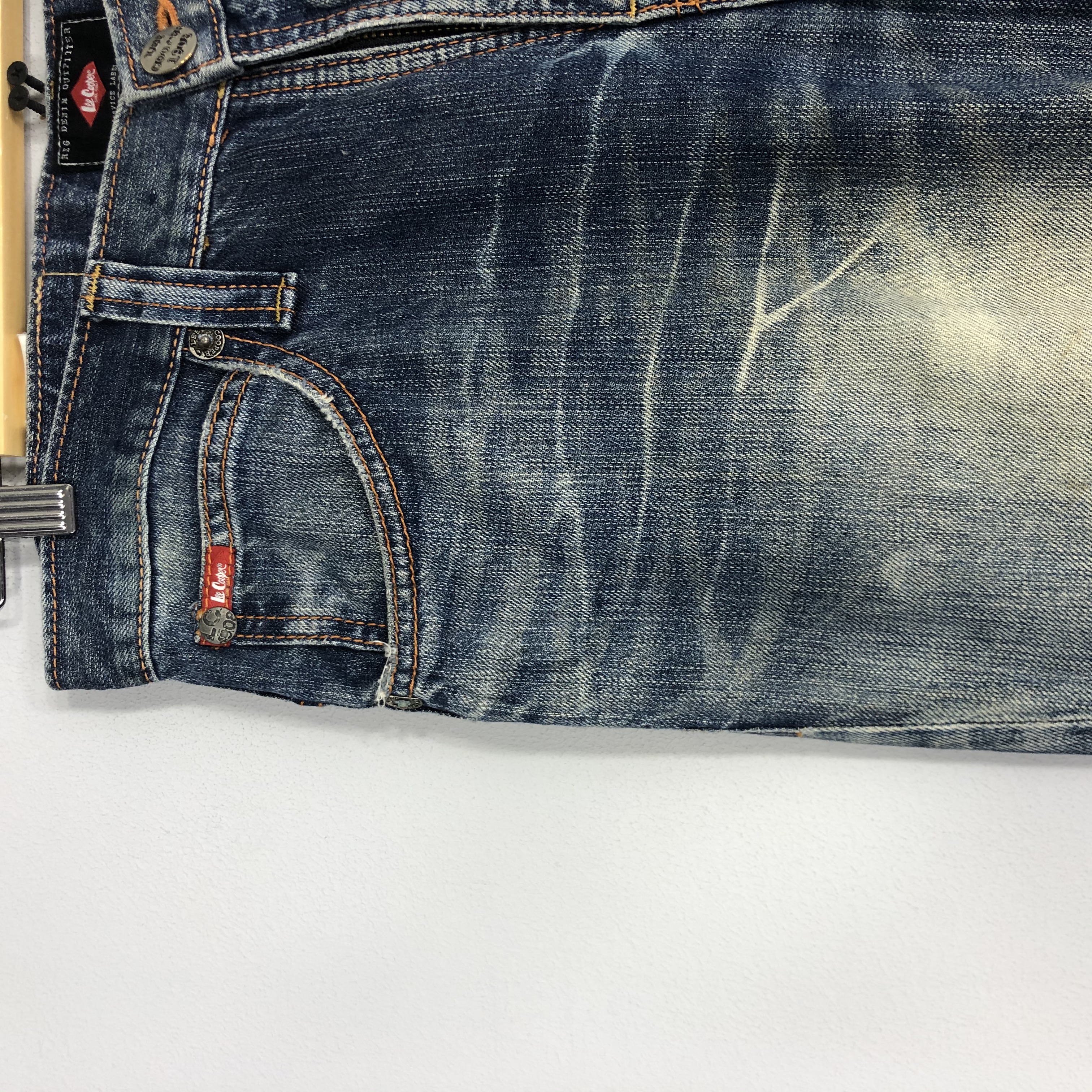 Vintage - Distressed Lee Cooper Stone Washed Denim Ripped Jean - 6