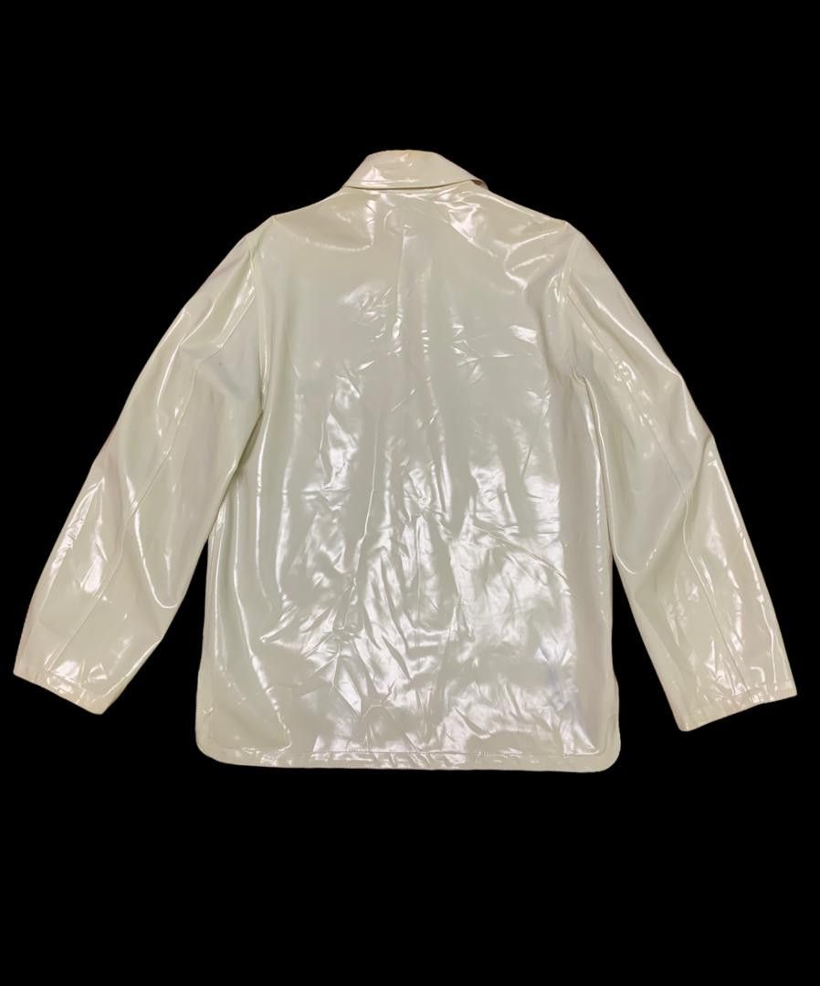 Archive Hermes Vinyl Off White Jacket - 3