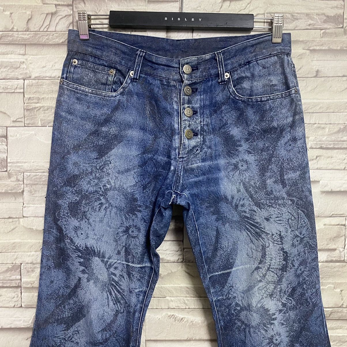 Japanese Brand - Tornado Mart Denim Flare Jeans Painted - 4