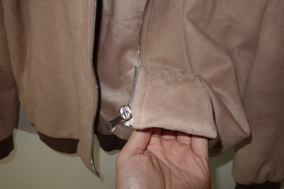 The Rated Company - Alton Varsity Jacket - Tan (Suede Bomber) - 4