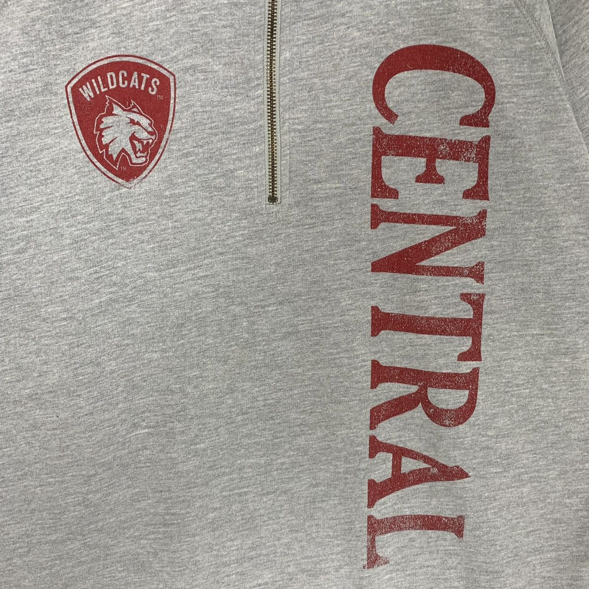 Vintage - Camp David Wild Cats Central Hulf Zip Quarter Zip - 3