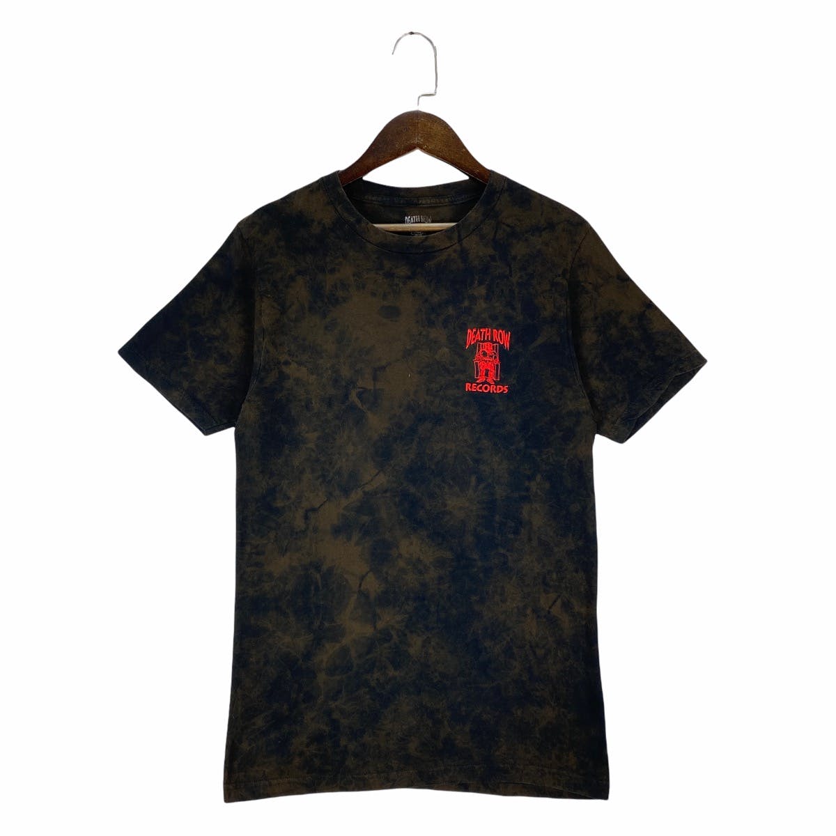 Death Row Records Acid Wash Embroidery T Shirt - 2