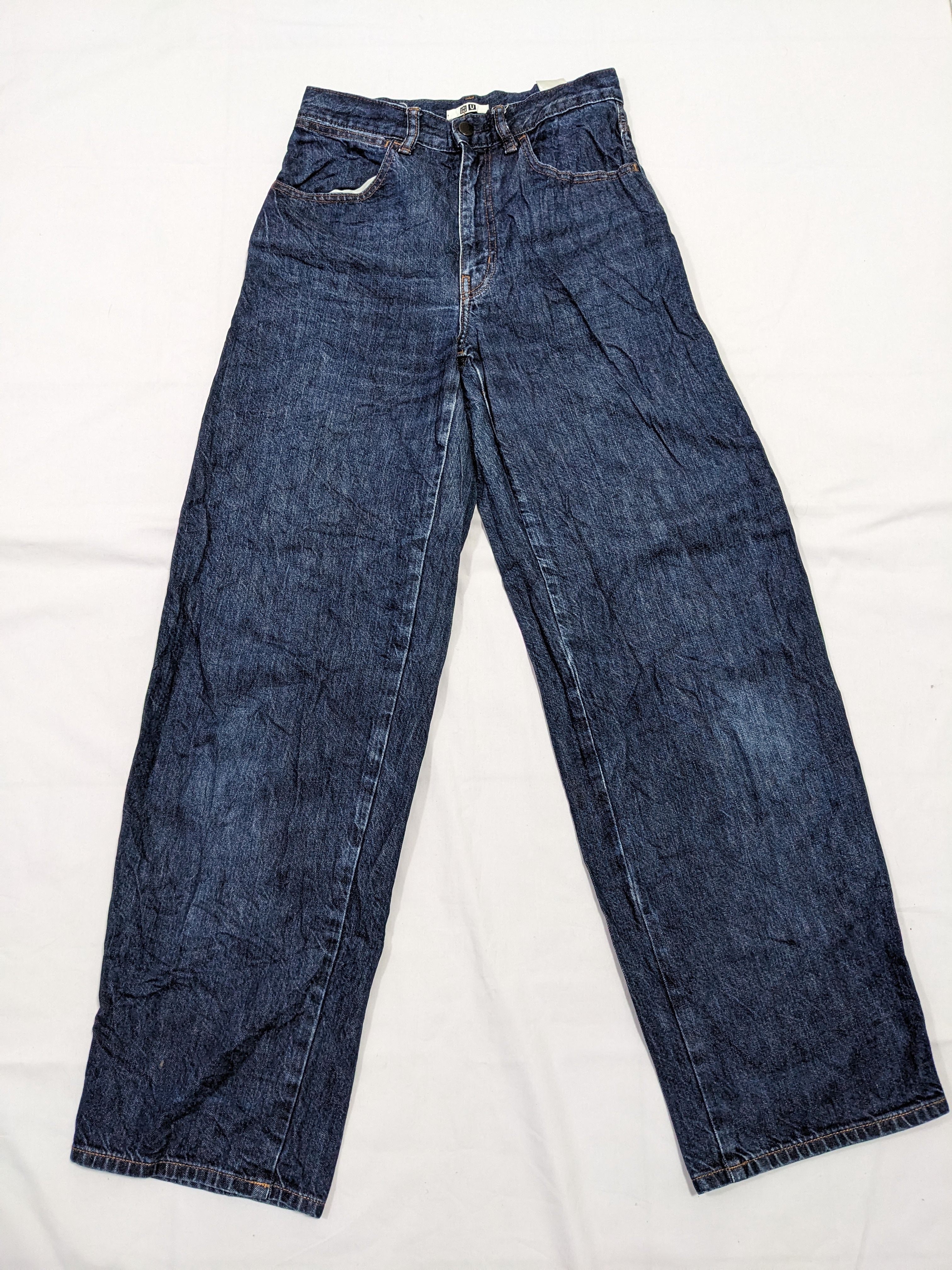 Uniqlo U Lemaire Wide Leg Baggy Denim Jeans - 1