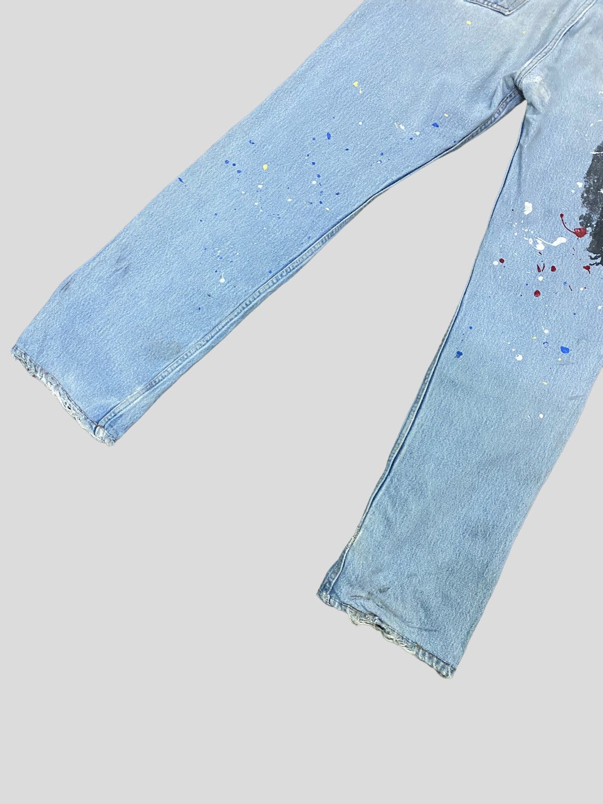 VINTAGE 90s Levi's 501 DISTRESSED CUSTOM CHE QUEVARA DENIM - 12