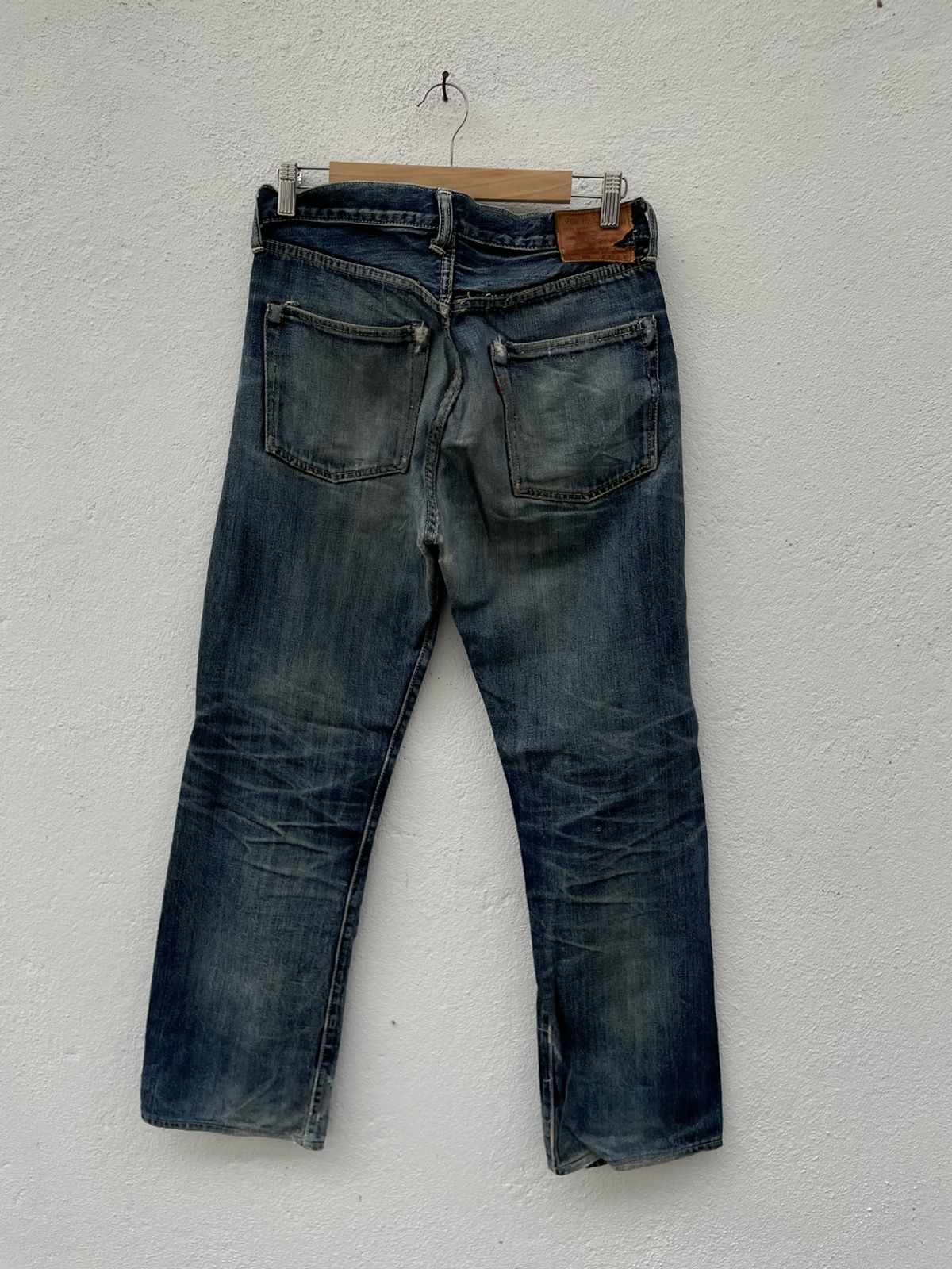 Vintage - Joe McCoy Distressed Rips Selvedge Denim Jeans - 8