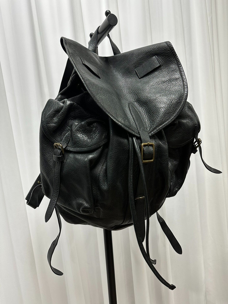 Dries Van Noten 16aw runway style genuine leather backpack - 1
