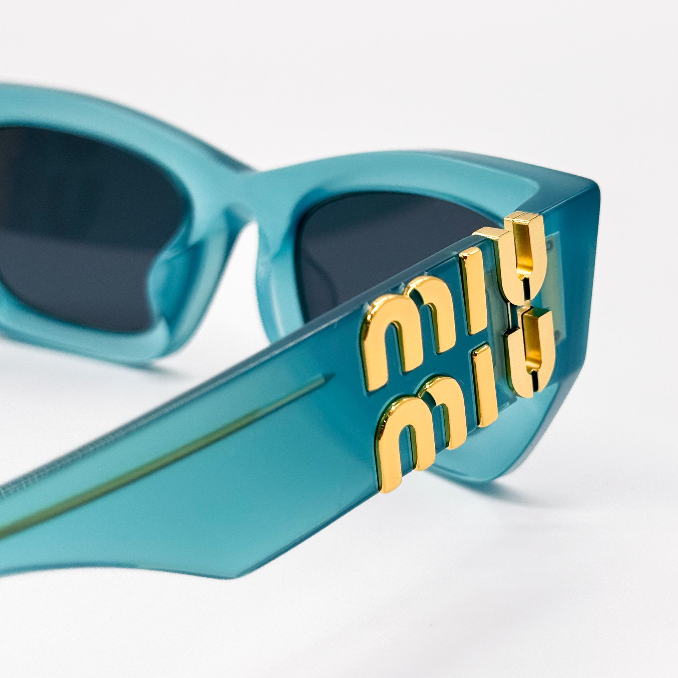 NEW MIU MIU MU 09WS 19L09T BLUE MU09WS 19L09T SUNGLASSES - 8