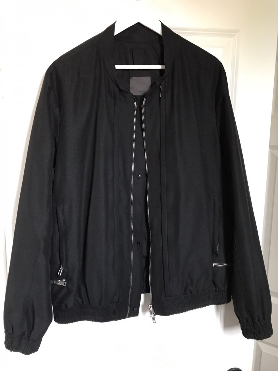 Siki Im - black dual lampo zipper bomber XL - 1