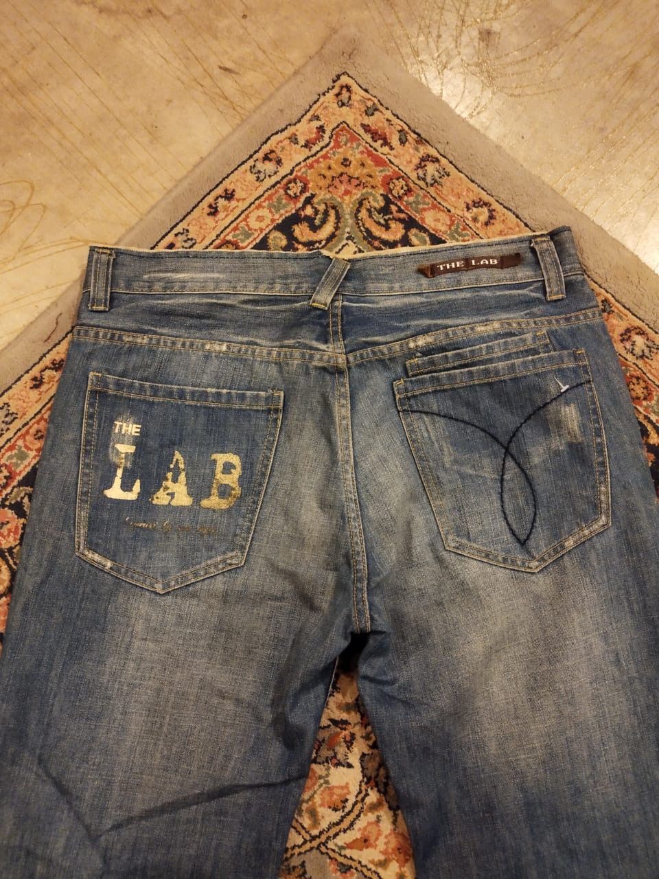 Japanese Brand - The lab buyrus japan paint splatter denim