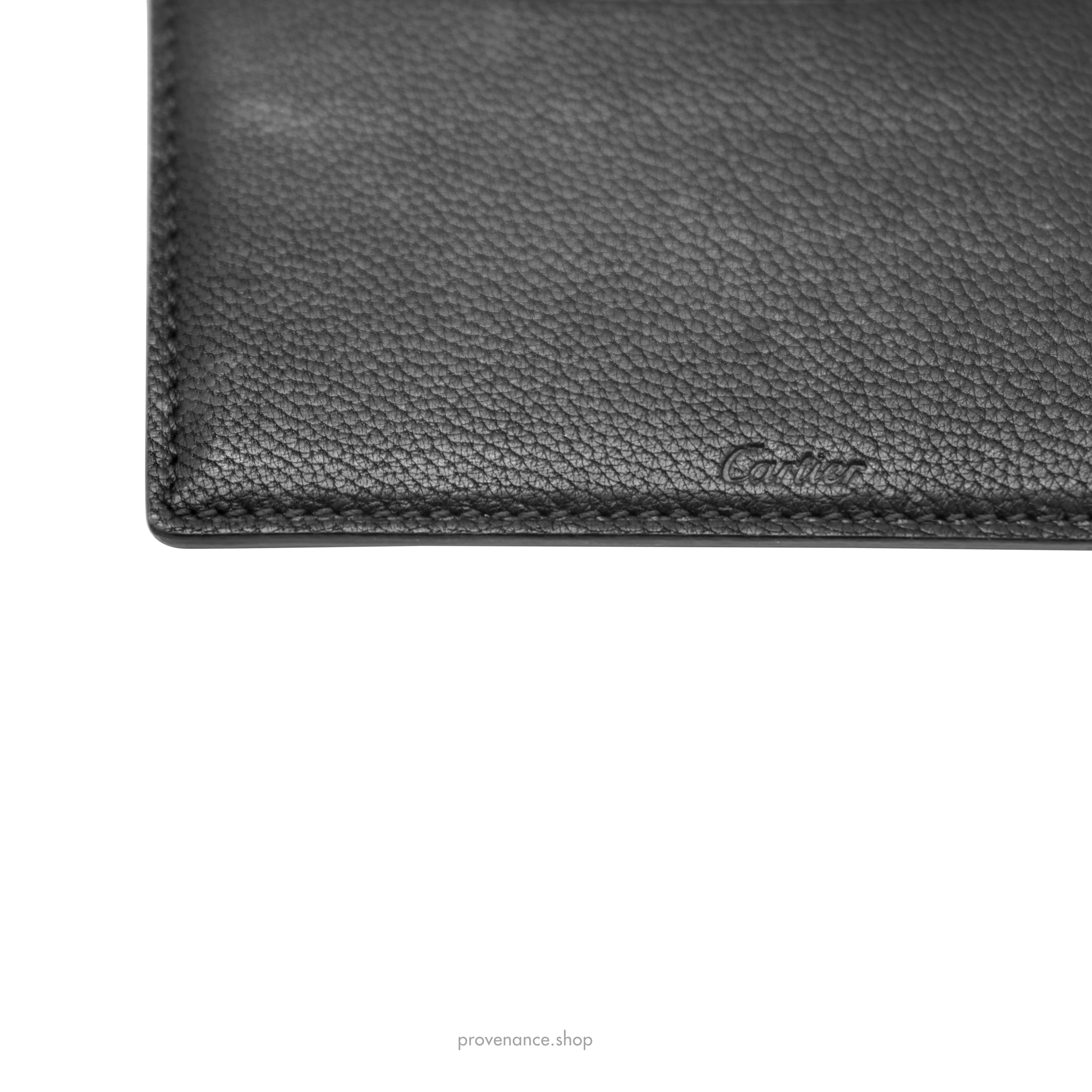 Card Holder Wallet - Black Chevre Leather - 3