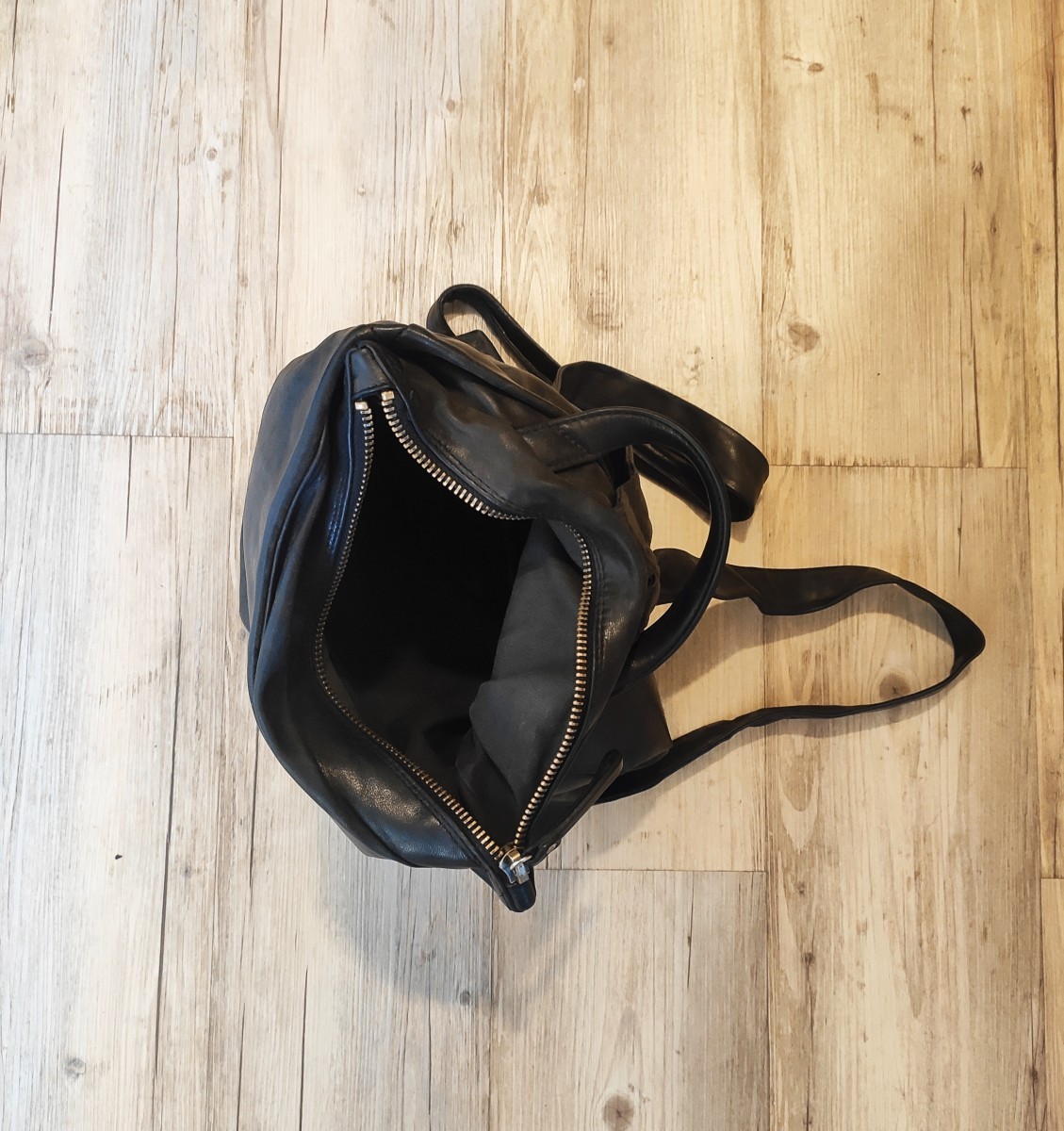 Leather backpack.Like Rick Owens or Mihara Yasuhiro - 8