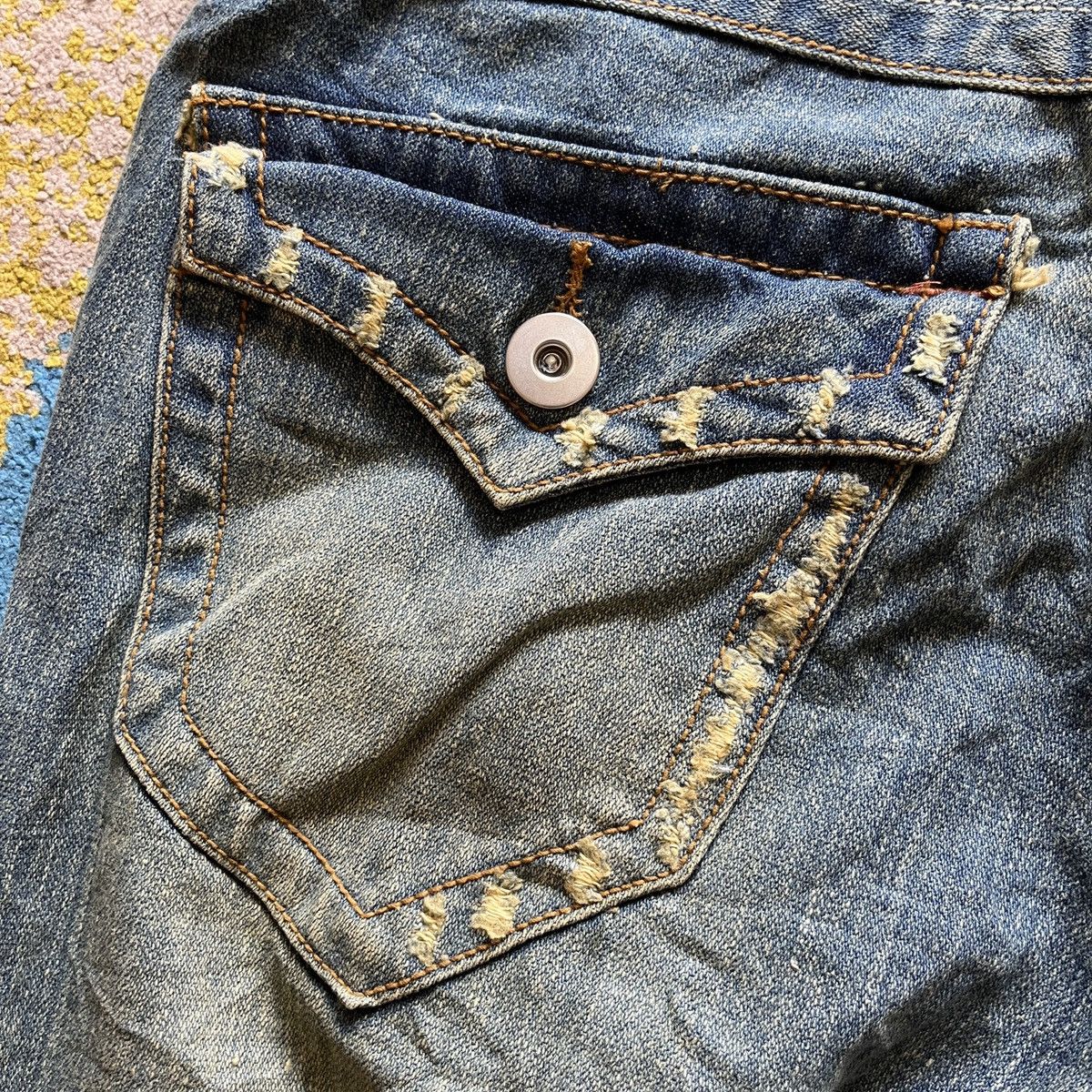 Vintage - Flare OXS Rubber Soul Mud Wash Classic Boot Cut Denim Jeans - 11