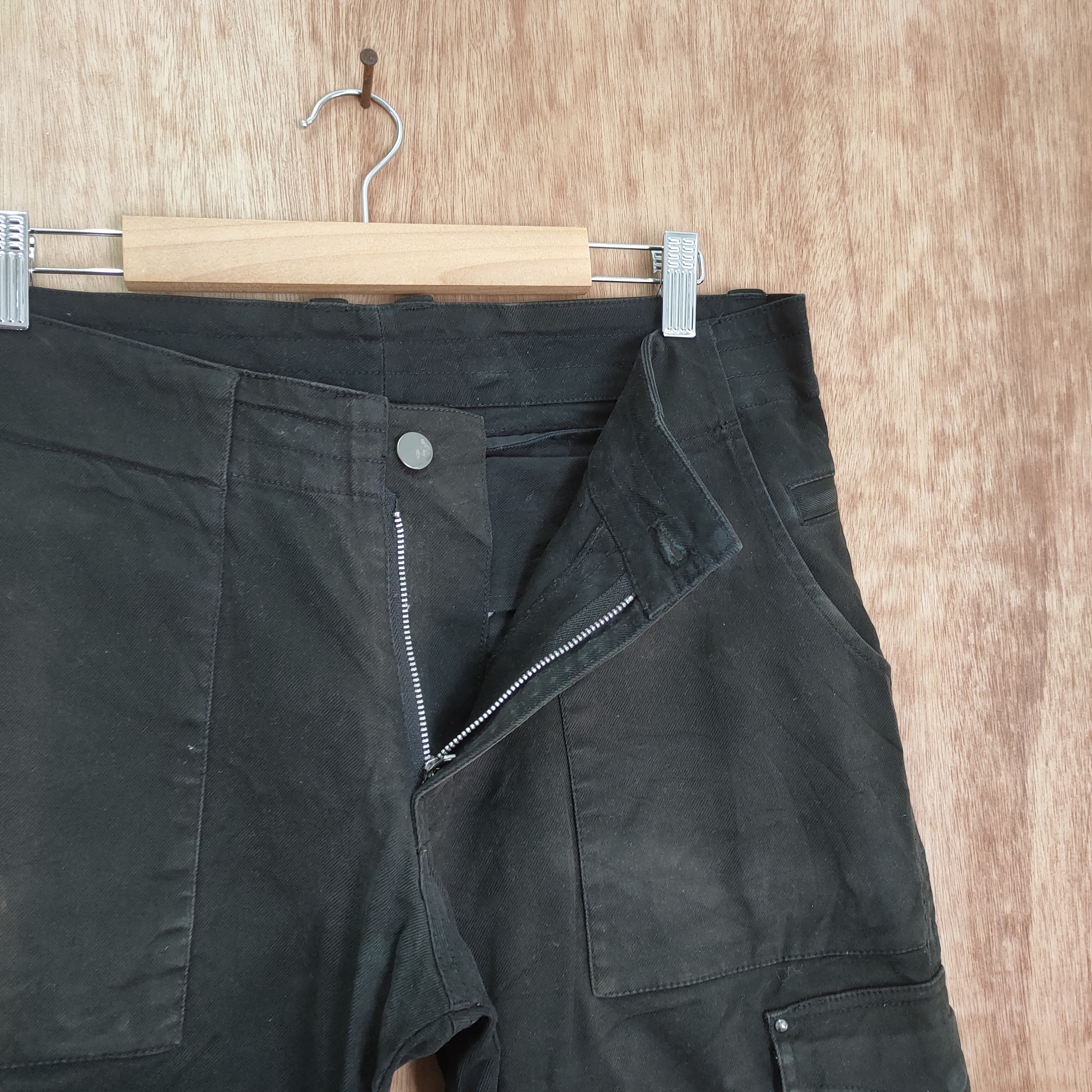 Vintage - LAVORA FADED BLACK CARGO PANTS - 6